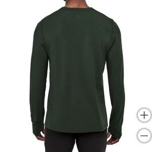 Lolë Men’s Baselayer Top Green Merino Wool